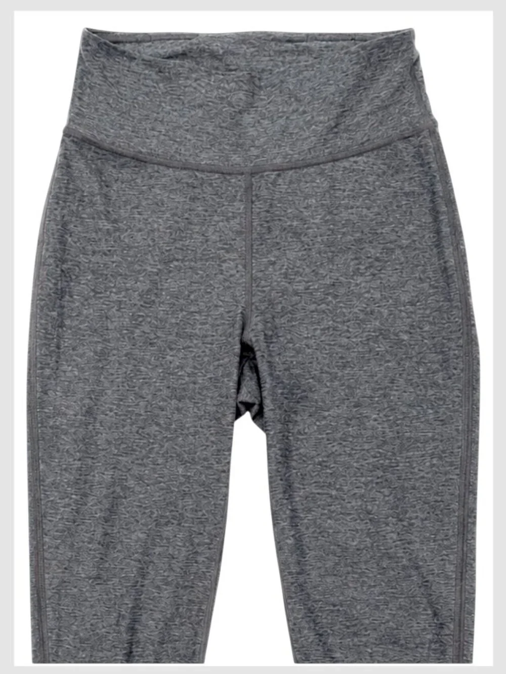Lululemon Tied To It 7/8 Leggings Heathered Black High Rise S 6